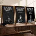 Stoic Philosophy Triptych Digital Art Set