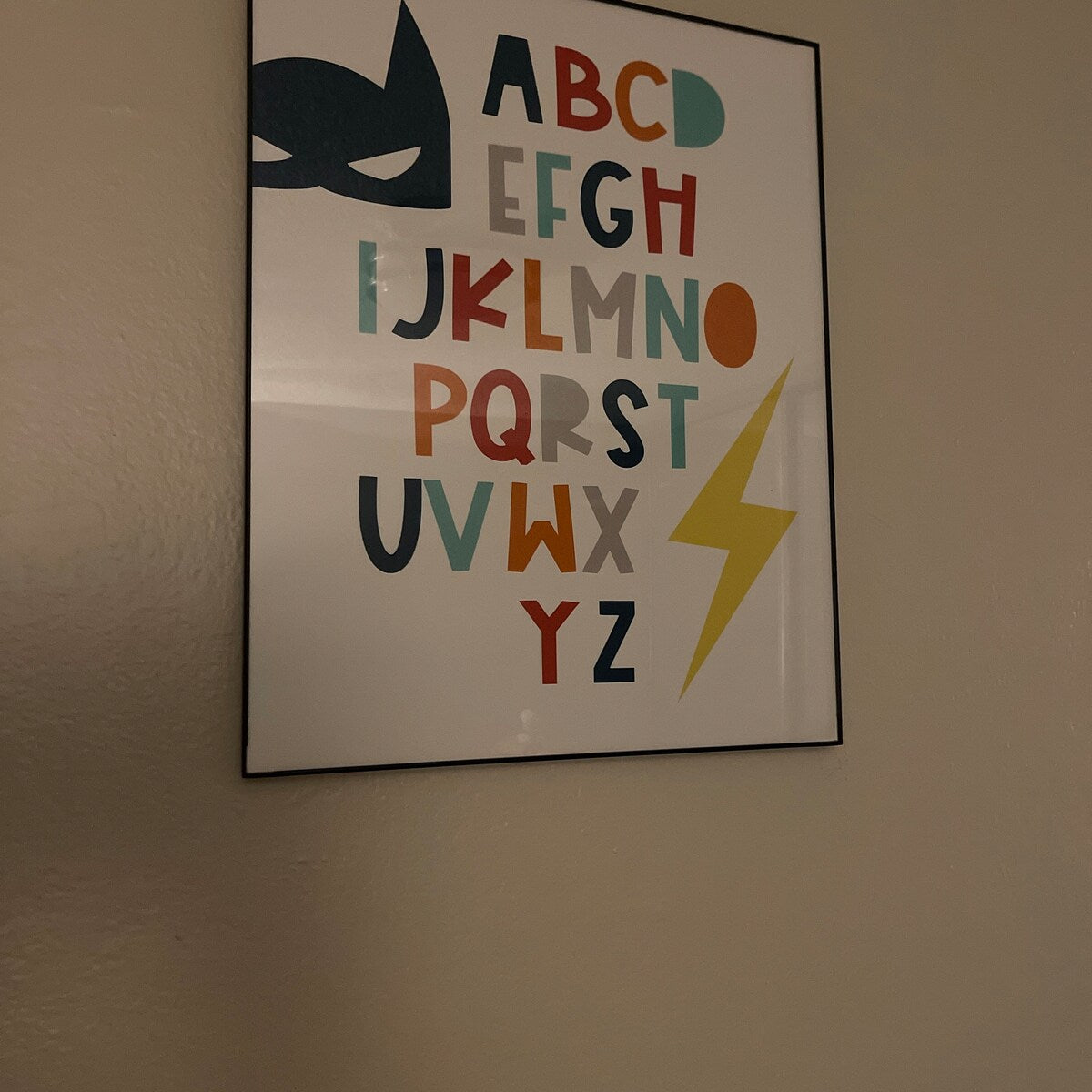 Superhero Alphabet Kids Room Digital Art