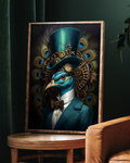 Steampunk Gentleman Peacock Digital Art