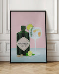 Hendricks Gin Cocktail Digital Art Print