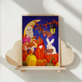 Midnight Autumn Forest Friends Digital Art