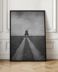 Rustic Windmill Countryside Path Digital Wall Art