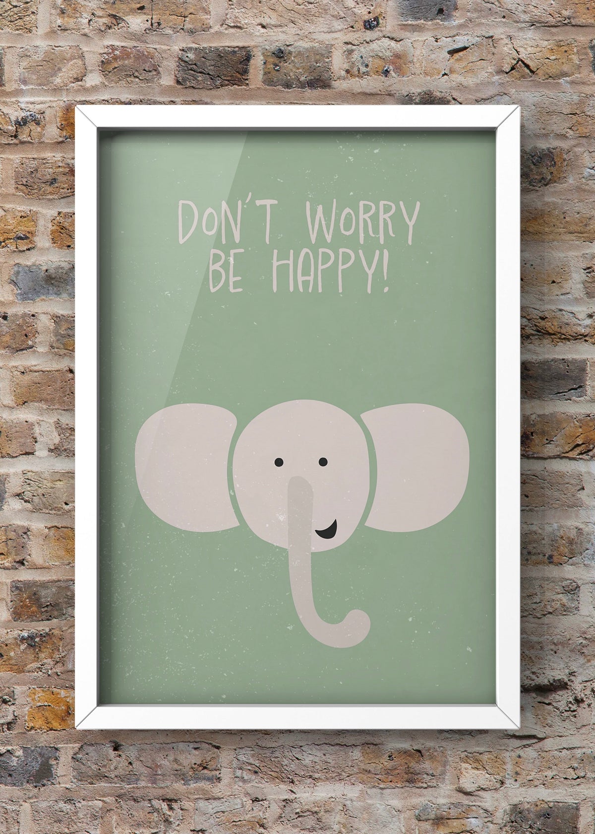 Dont Worry Be Happy Elephant Digital Art