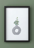 Minimalist Eucalyptus Vase Digital Print