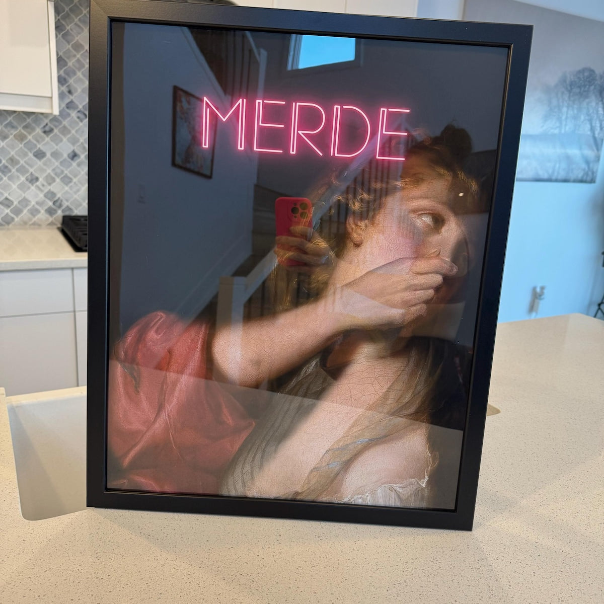 Merde Neon Classic Fine Art Print