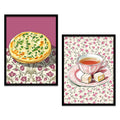 Cozy Tea and Flatbread Digital Art Set