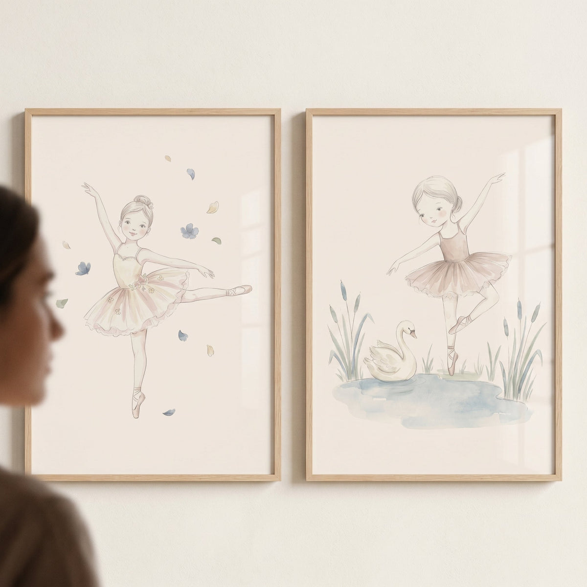 Ballerina Dreams Watercolor Digital Art Set