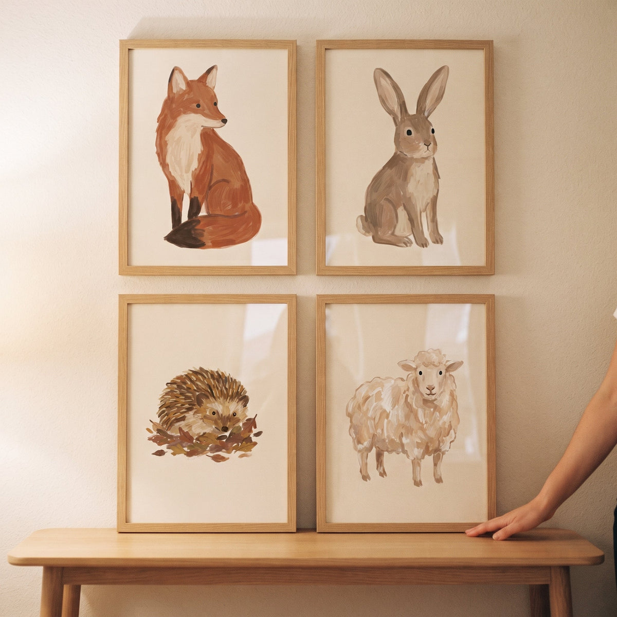 Charming Woodland Animals Digital Art Set