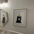 Charming Bear with Rubber Duck Digital Art Print