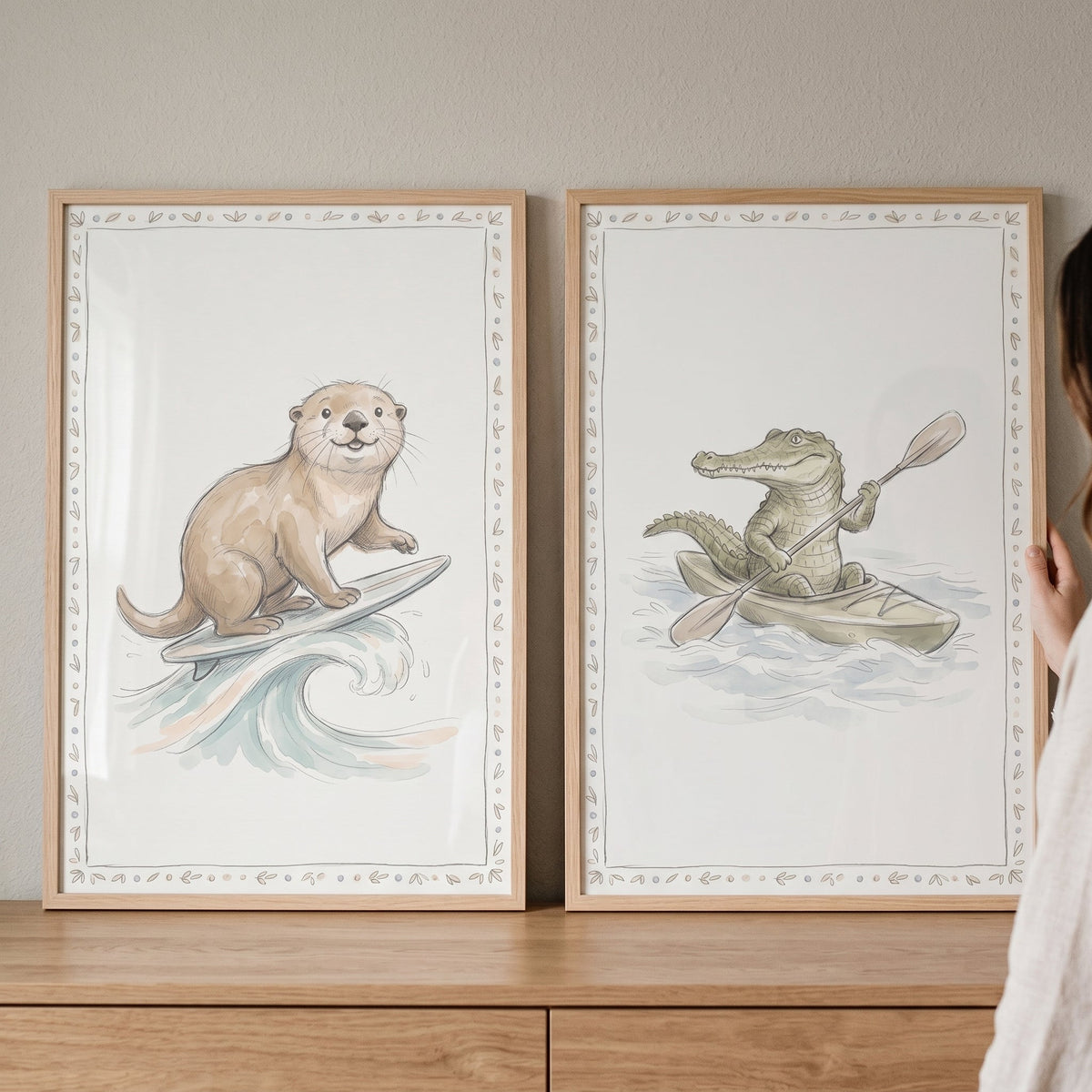 Adventuresome Animal Friends Digital Art Set