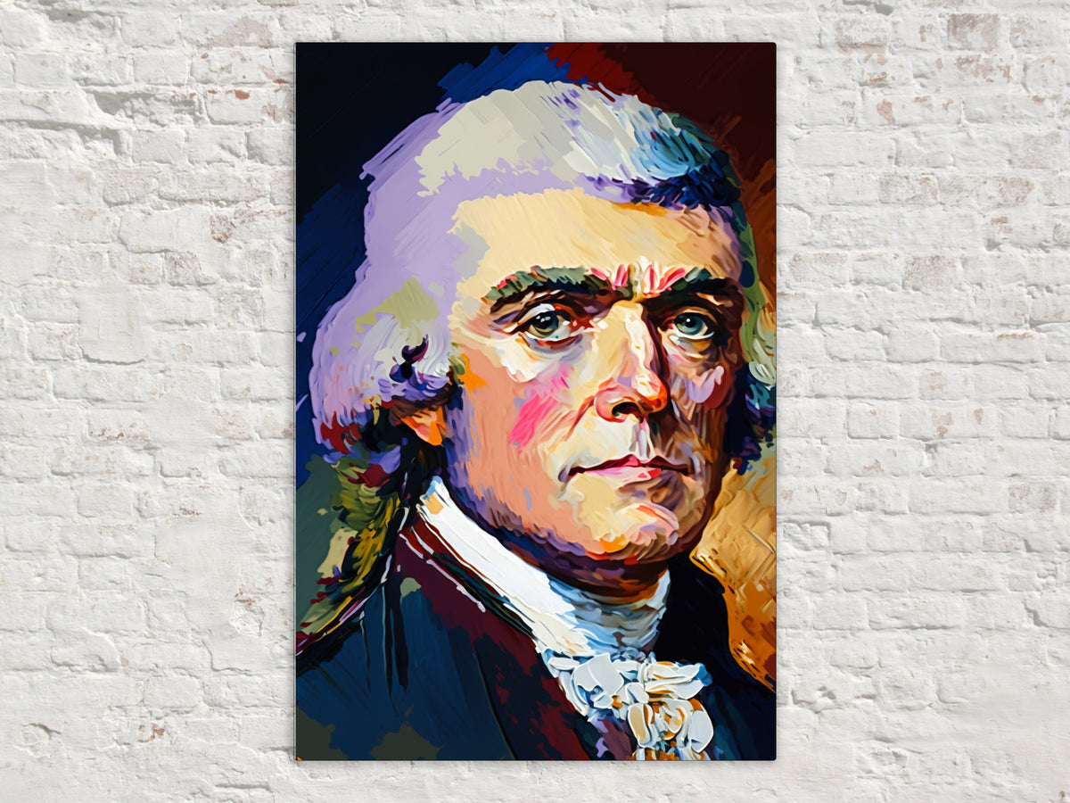 Abstract Thomas Jefferson Portrait Digital Art