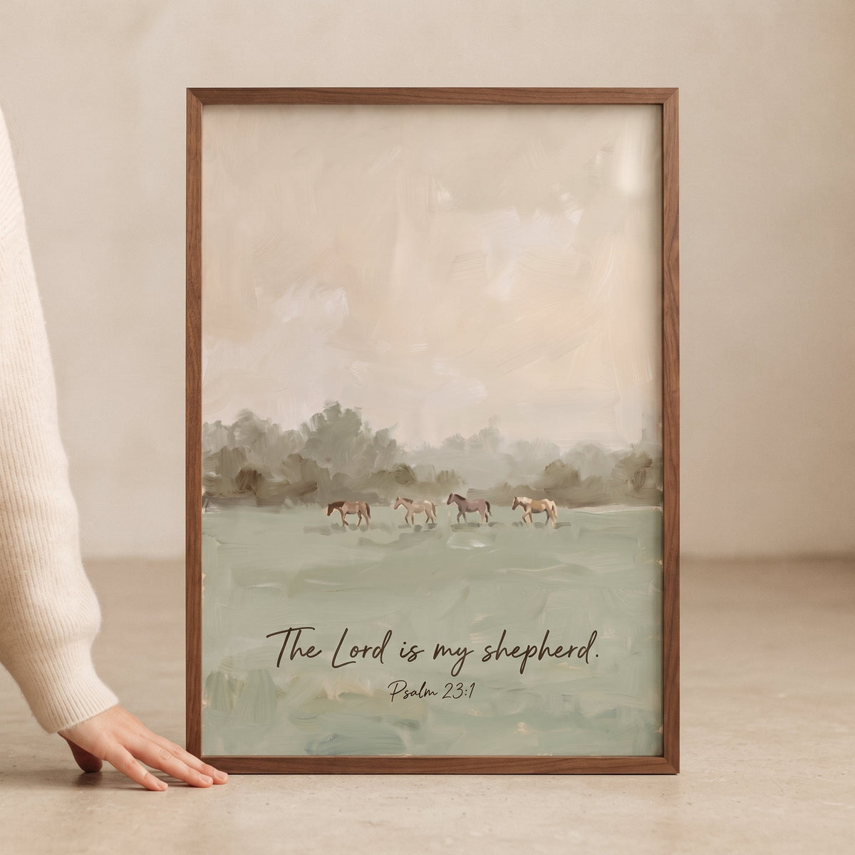 The Lord Is My Shepherd Psalm 23:1 Digital Art