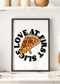 Love at First Slice Pizza Digital Art