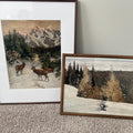 Winter Mountain Landscape Digital Art