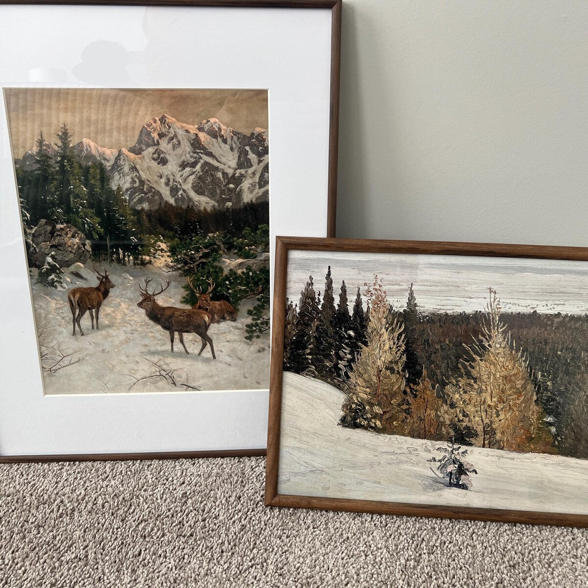 Winter Mountain Landscape Digital Art