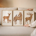 Charming Woodland Animals Trio Digital Art