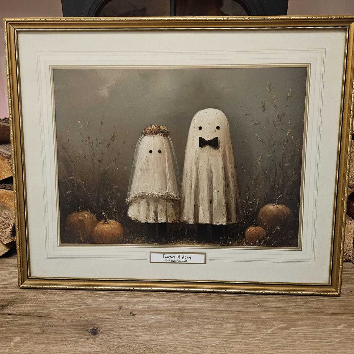 Forever and After Cute Ghost Wedding Digital Art