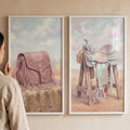 Pastel Western Elegance Digital Art