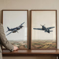 Vintage Military Aircraft Flight Digital Art