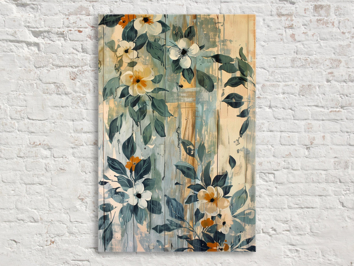Rustic Floral Symphony Digital Art