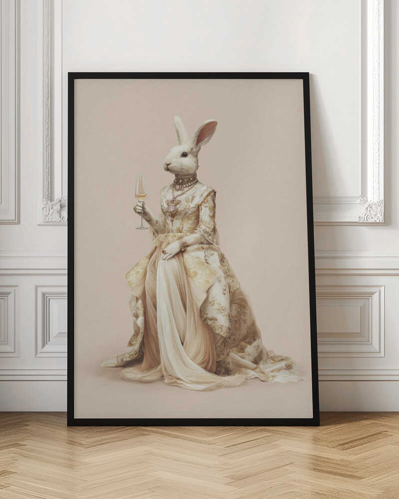 Aristocratic Bunny Digital Art Print