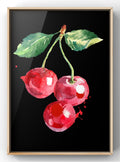 Watercolor Cherries Botanical Digital Art