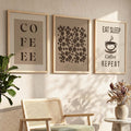Minimalist Coffee Lover Wall Art Set of 3 Digital Downloads