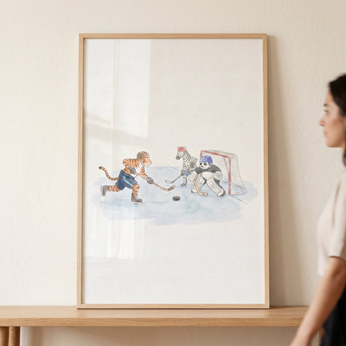 Animal Hockey Match Digital Art