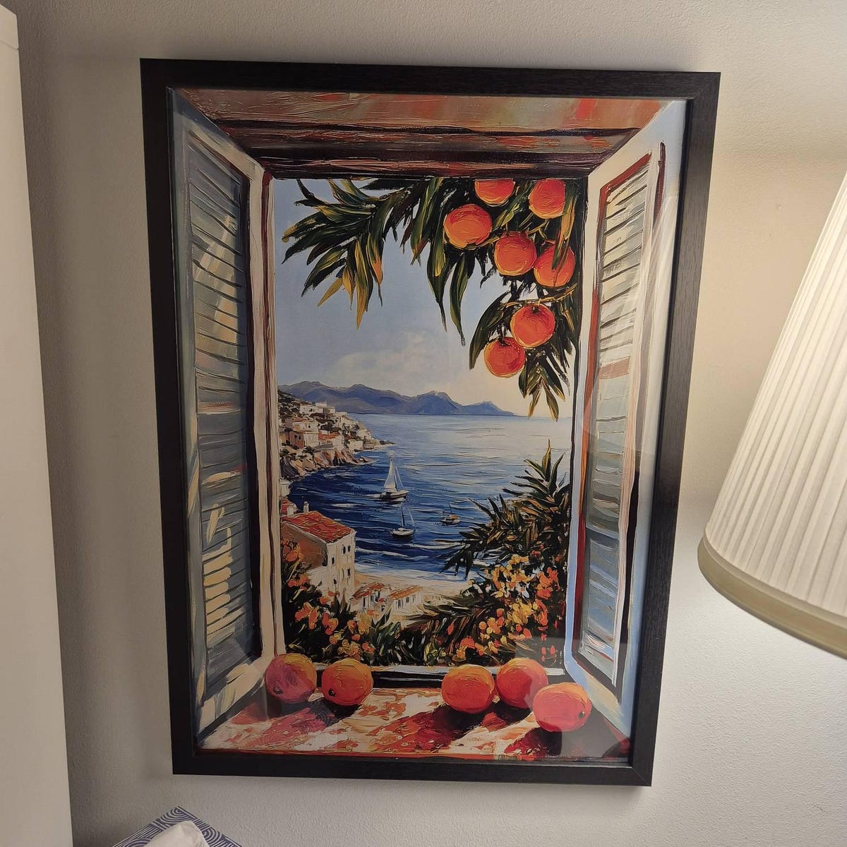 Mediterranean Window View Digital Artwork