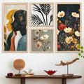Botanical and Abstract Gallery Wall Set