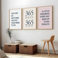 Inspirational Quotes Triptych Digital Art Set