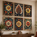Boho Botanical Floral Wall Art Gallery Set