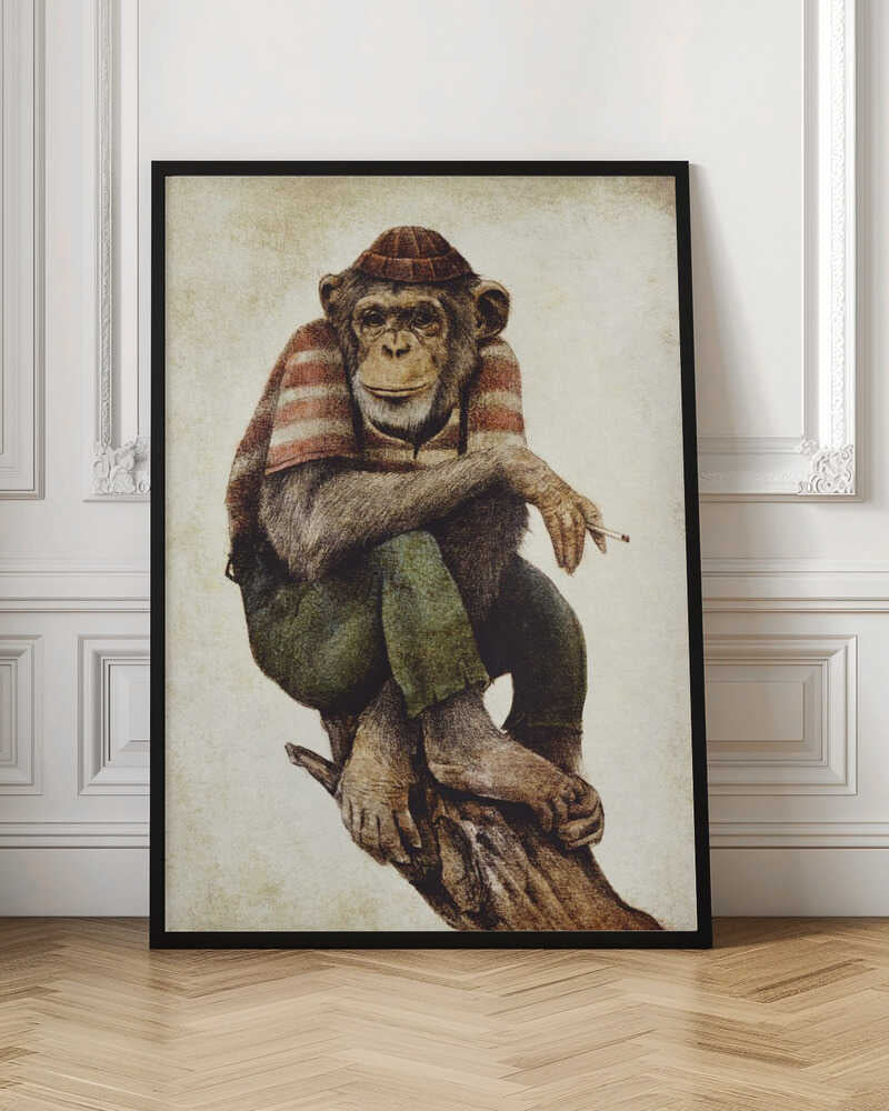 Chic Chimpanzee Digital Art