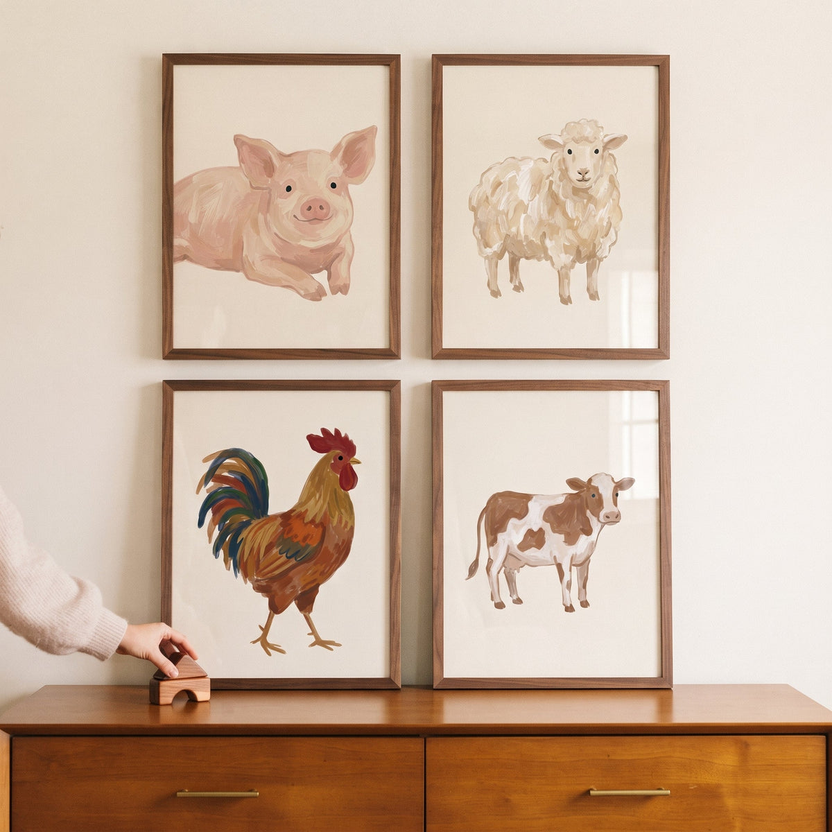 Farmhouse Animal Set Digital Art