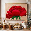 Crimson Bloom Digital Artwork