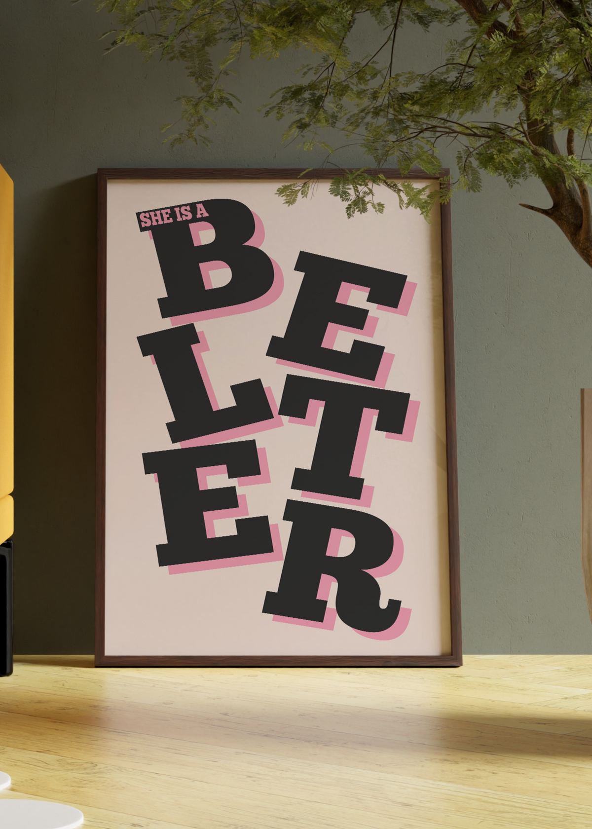 She Is A Believer Typography Digital Download