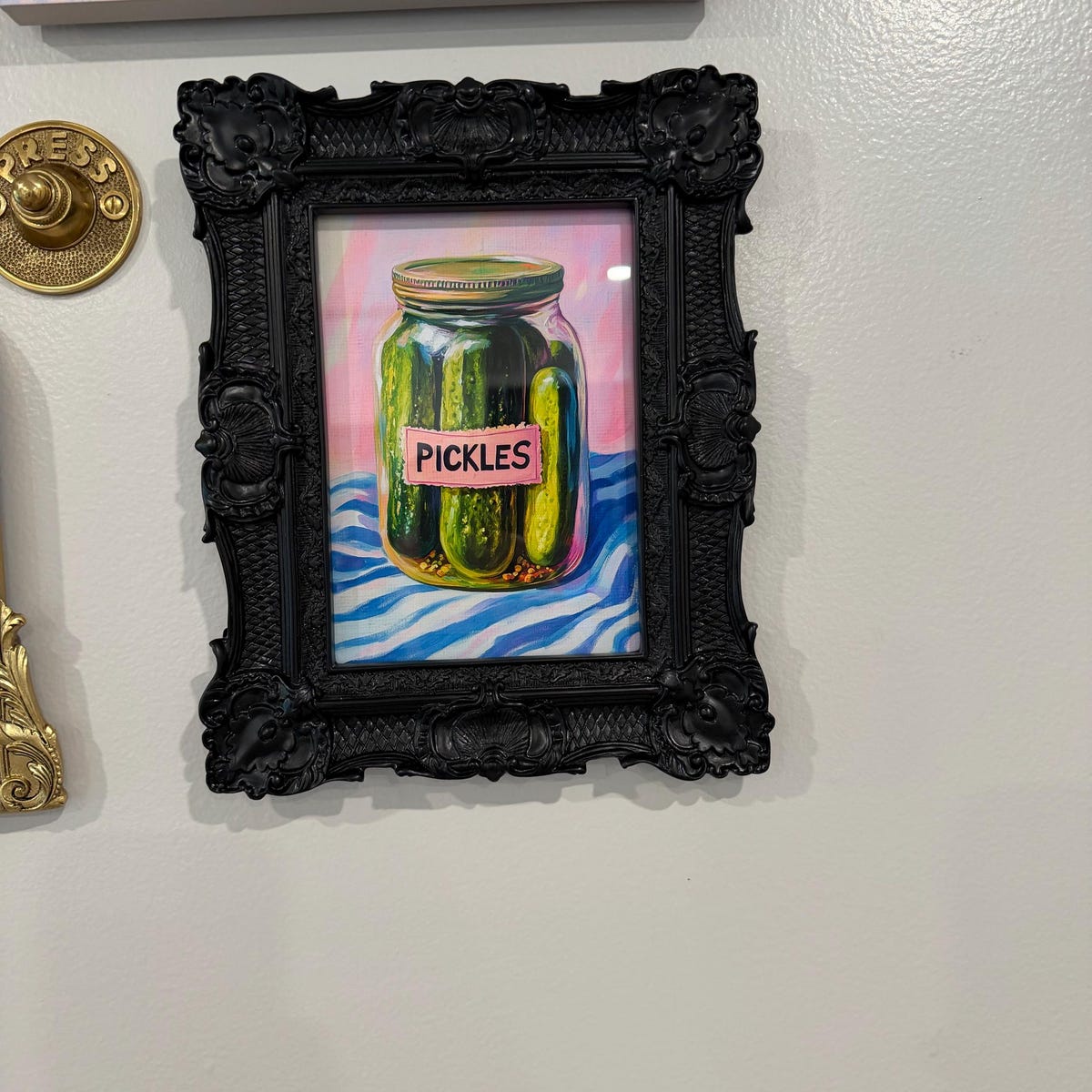 Retro Pickles Jar Digital Artwork