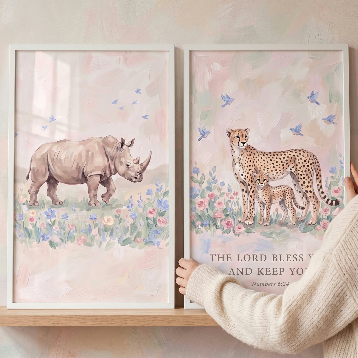 Safari Animal Nursery Digital Art Set