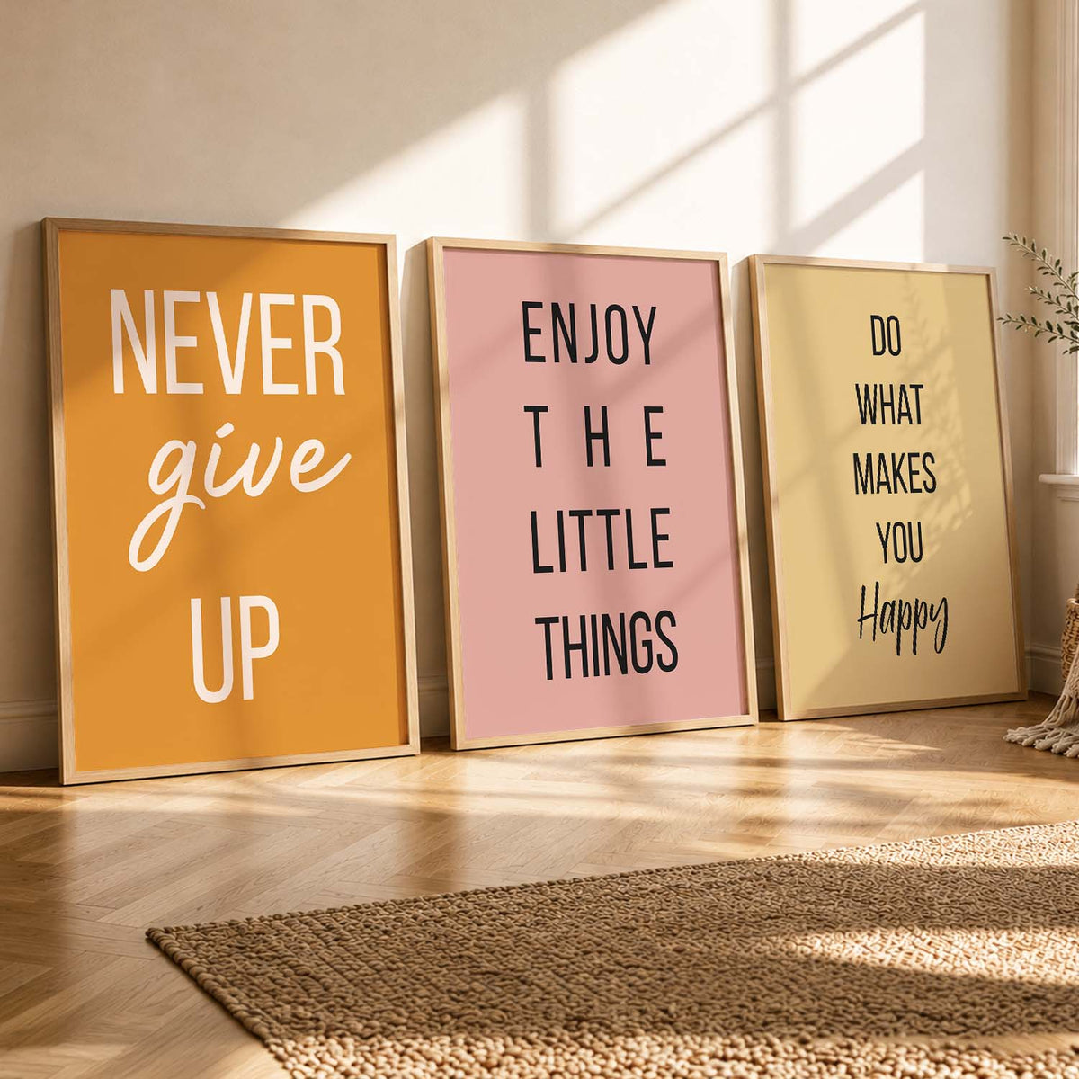 Inspirational Quotes Trio Digital Art Prints