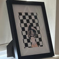 Checkerboard Sneakers Digital Art Print