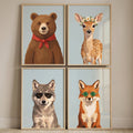 Charming Woodland Animal Friends Digital Art Set
