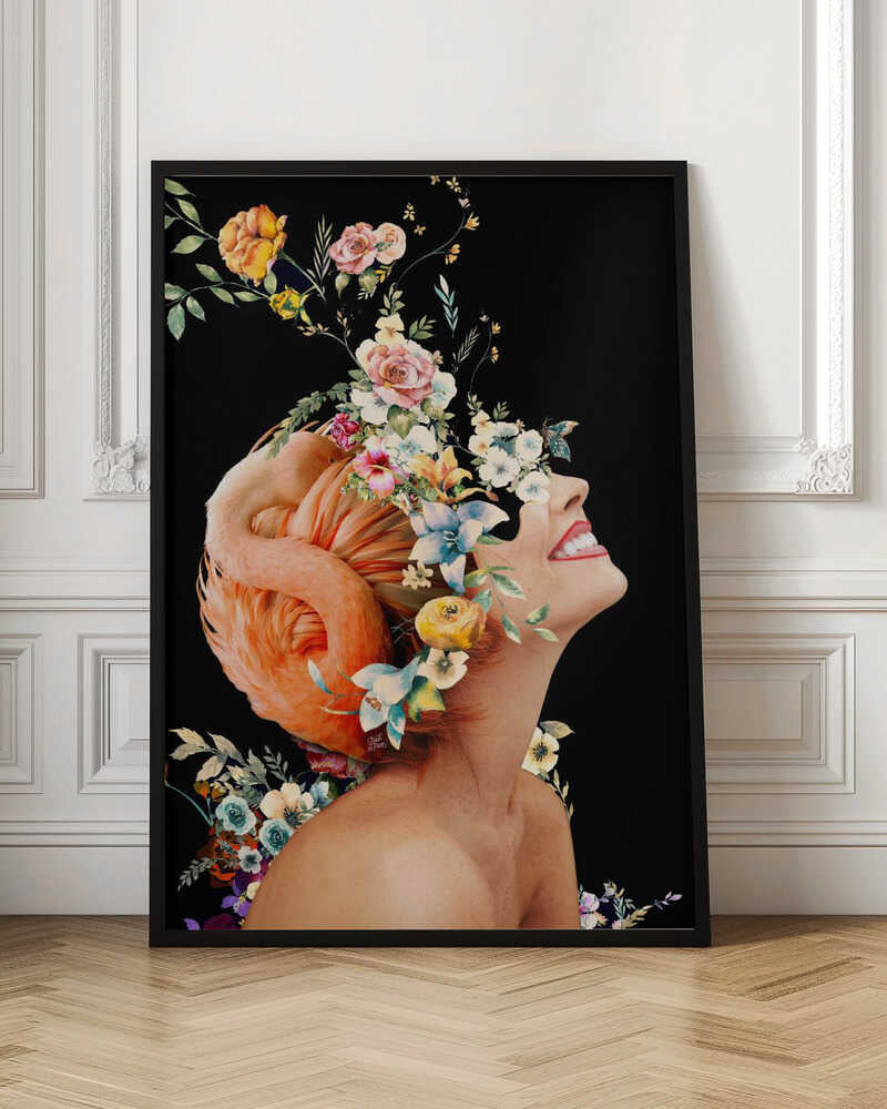Floral Dreamscape Surreal Woman Digital Art