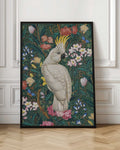 Exotic Cockatoo in Botanical Garden Digital Art