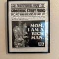 Mom I Am A Rich Man Newspaper Digital Print