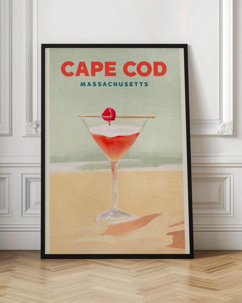 Cape Cod Cocktail Travel Poster Digital Art