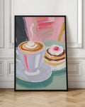 Cozy Morning Coffee and Pastry Digital Art
