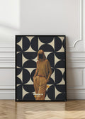 Retro Geometric Fashion Digital Art