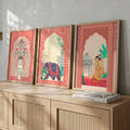Mughal Heritage Triptych Digital Art