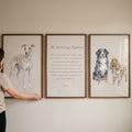 Psalm 23 and Beloved Pets Digital Triptych