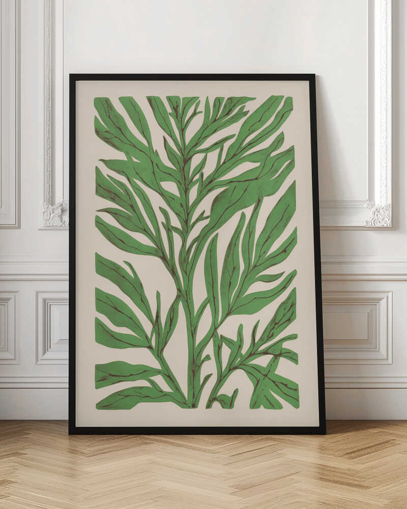 Abstract Botanical Leaves Digital Art